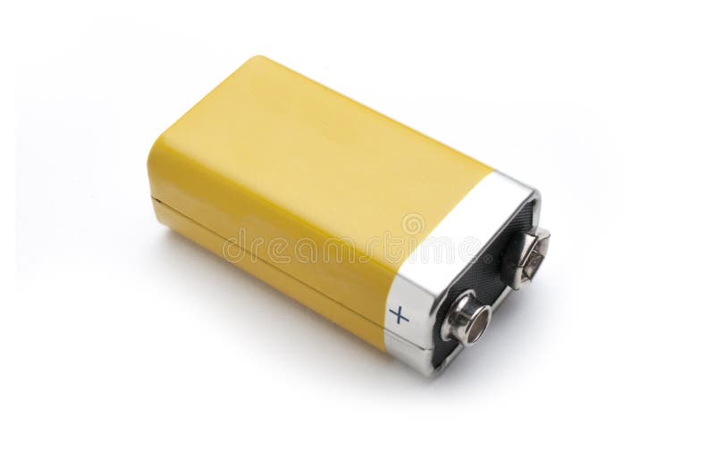 Tomt batteri som 9v isoleras på vit bakgrund arkivbilder Tomt batteri som 9v isoleras på vit bakgrund arkivbilder