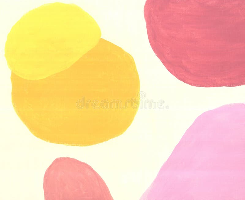 Ton neutru din pământ, pictură acrilică abstractă pe pânză. fond colorat roz pentru textură pastilă. forme geometrice trase manual royalty free stock photography