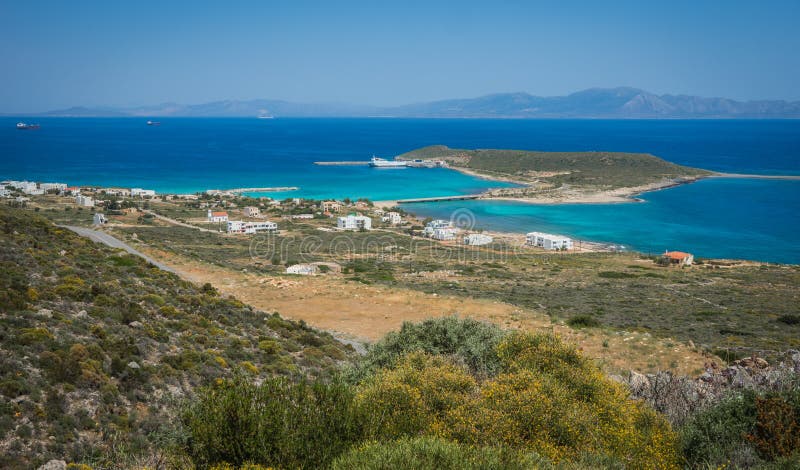 Toneellandschap met seaview, Kythira, Griekenland royalty-vrije stock afbeeldingen Toneellandschap met seaview, Kythira, Griekenland royalty-vrije stock afbeeldingen