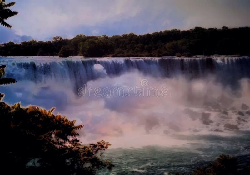 Toneelmening van de Watervallen in Niagara-Dalingen, Canada royalty-vrije stock afbeelding Toneelmening van de Watervallen in Niagara-Dalingen, Canada royalty-vrije stock afbeelding