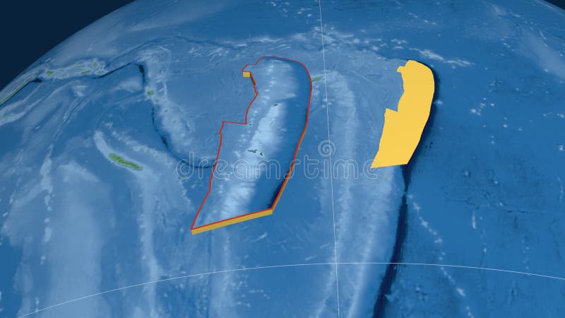 Tongtektonerplaat. natuurlijke aarde