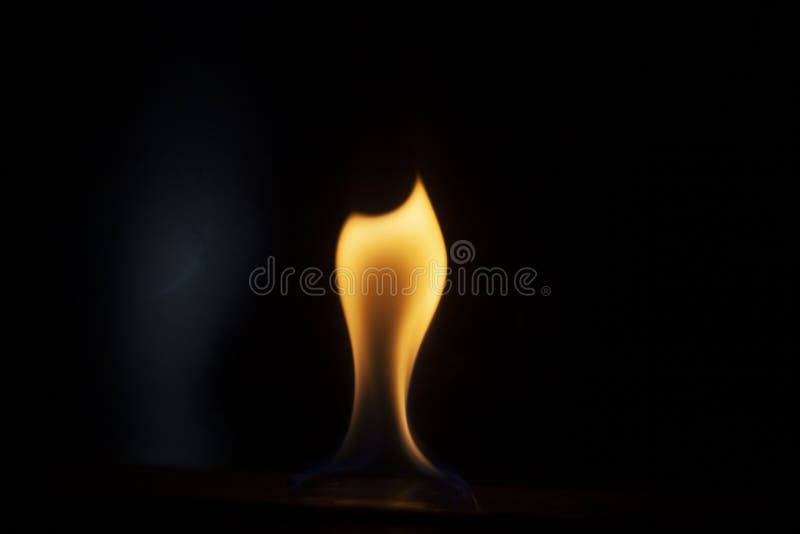 Tongue of Fire Flame in the Dark. Stock Image Image of oxygen