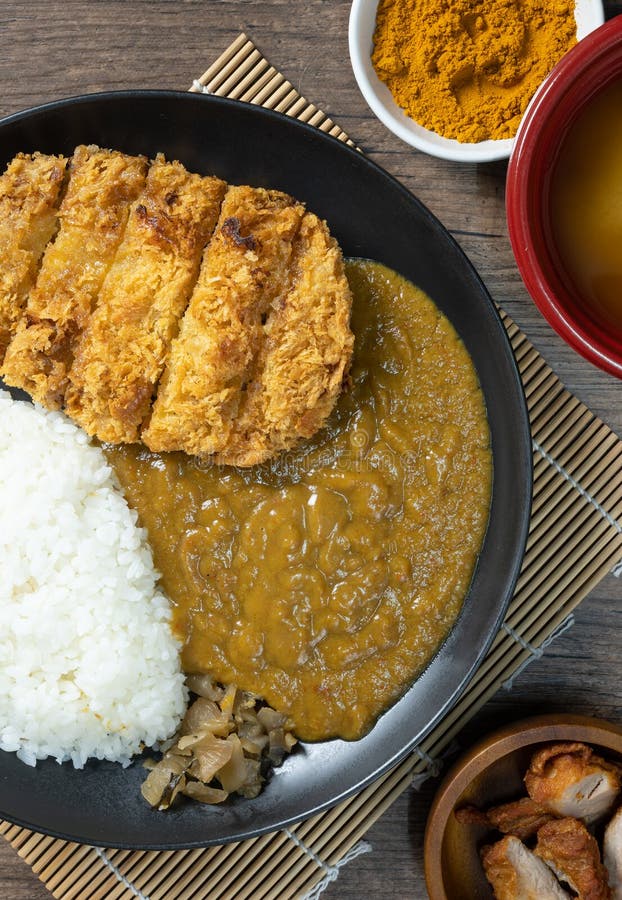 Tonkatsu Curry Rice Japanese Deep-fried Pork Cutlet with Curry Rice ...