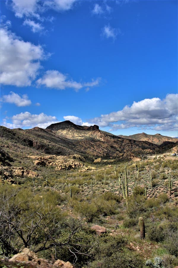 Tonto National Forest Mountain Range in Arizona, United States Stock ...