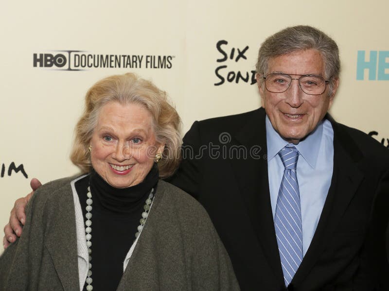 Legendary pop and jazz singer Tony Bennett greets singer Barbara Cook, a popular interpreter of Sondheim's work, as they meet at the HBO premiere of Six By Sondheim at the Museum of Modern Art in Manhattan on November 18, 2013. The renowned singer and painter had a show business career which spanned over 70 years. He died in his hometown of New York City after battling Alzheimer's Disease for 7 years on July 21, 2023, at the age of 96. Legendary pop and jazz singer Tony Bennett greets singer Barbara Cook, a popular interpreter of Sondheim's work, as they meet at the HBO premiere of Six By Sondheim at the Museum of Modern Art in Manhattan on November 18, 2013. The renowned singer and painter had a show business career which spanned over 70 years. He died in his hometown of New York City after battling Alzheimer's Disease for 7 years on July 21, 2023, at the age of 96.