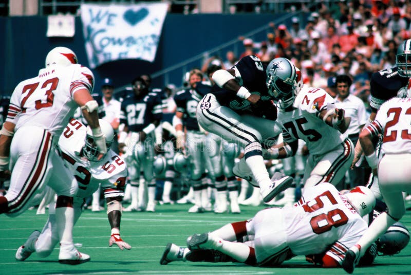 Dallas Cowboys Hall of Famer Tony Dorsett. Film scan, visible grain. Dallas Cowboys Hall of Famer Tony Dorsett. Film scan, visible grain