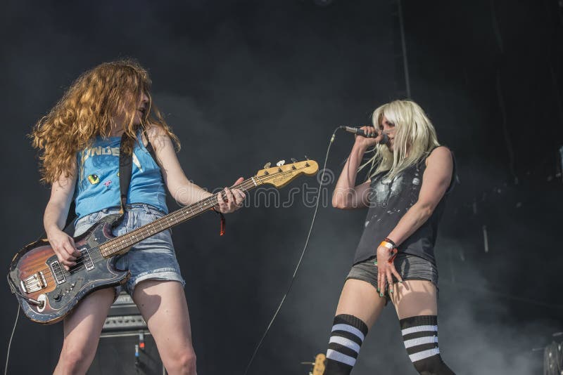 Tony skała, Deathcrush (dzień 1) zdjęcia stock