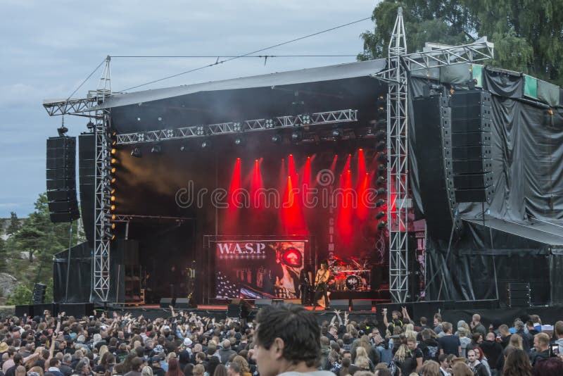 Tons of Rock, W. A. S. P. (dzień 2) obrazy stock