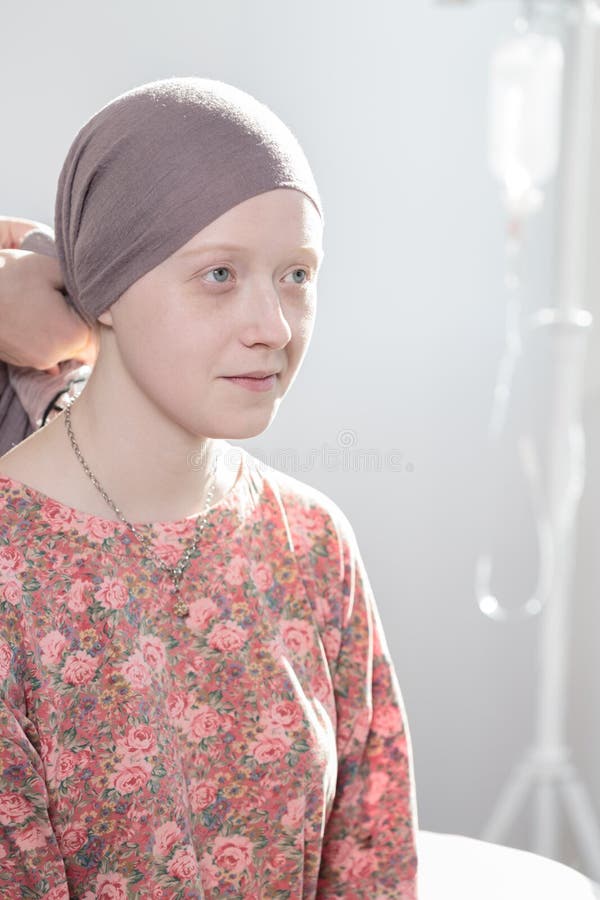 Tonårs- flicka för cancer royaltyfria foton Tonårs- flicka för cancer royaltyfria foton