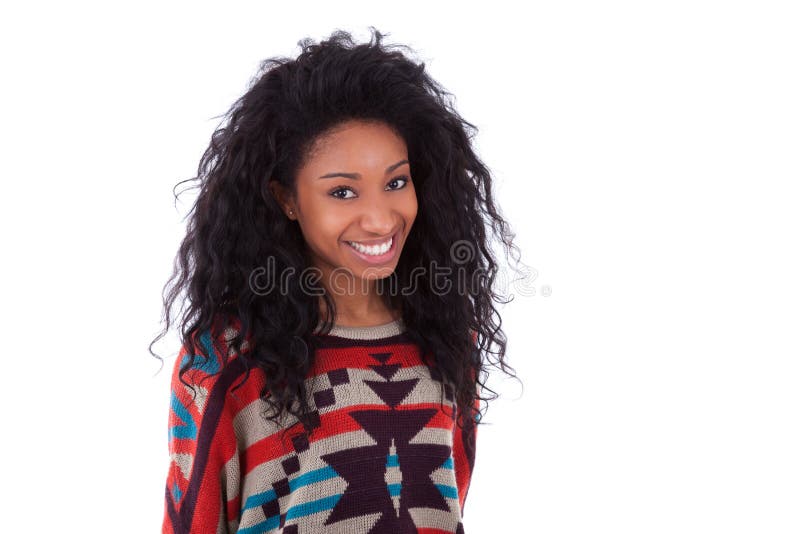 Tonårs- flicka för ung afrikansk amerikan
