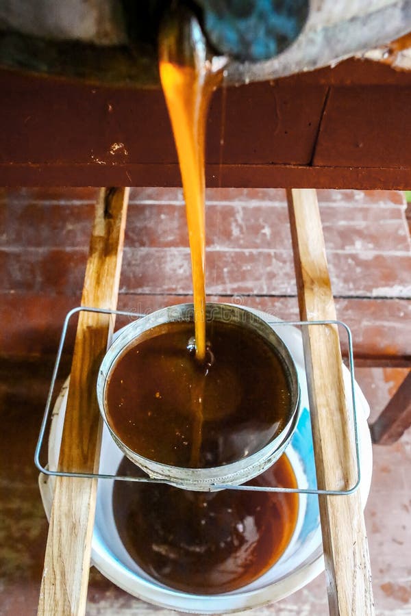 Tool of beekeeping up on honey frames. Various beekeeping equipment. strain the honey through the sieve from the honeypot. close- royalty free stock photos