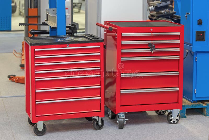 Tool Carts Garage stock image. Image of industry, garage 273349613