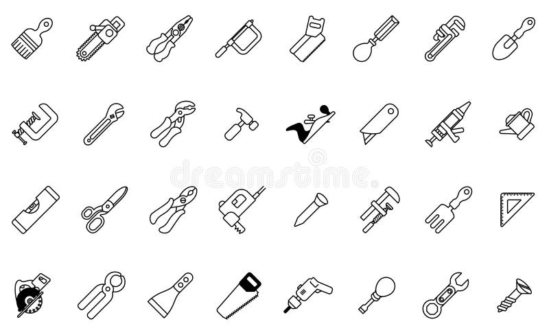 Tool icon set