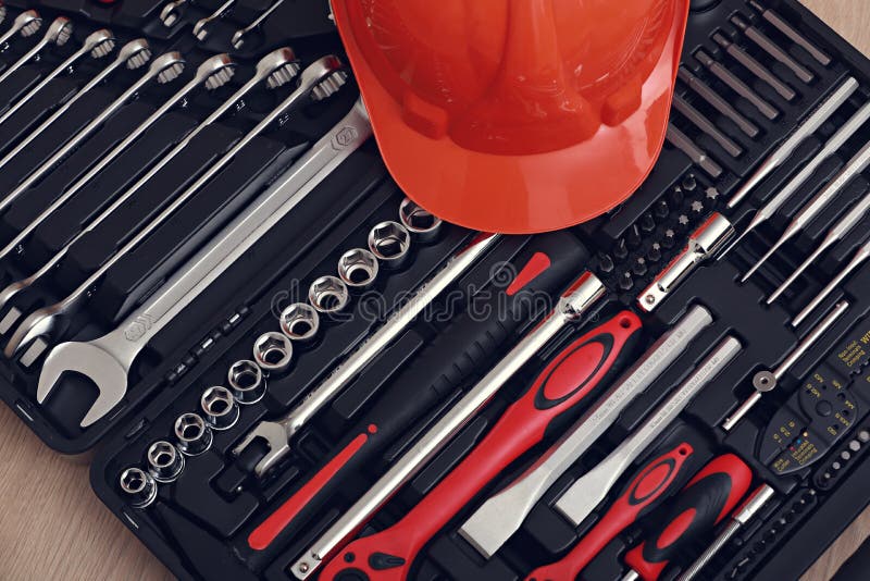 Toolbox car tools kit. stock image. Image of bolt, mechanic - 105832977