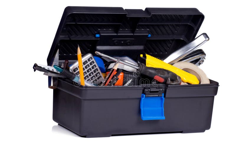 Toolbox on white background