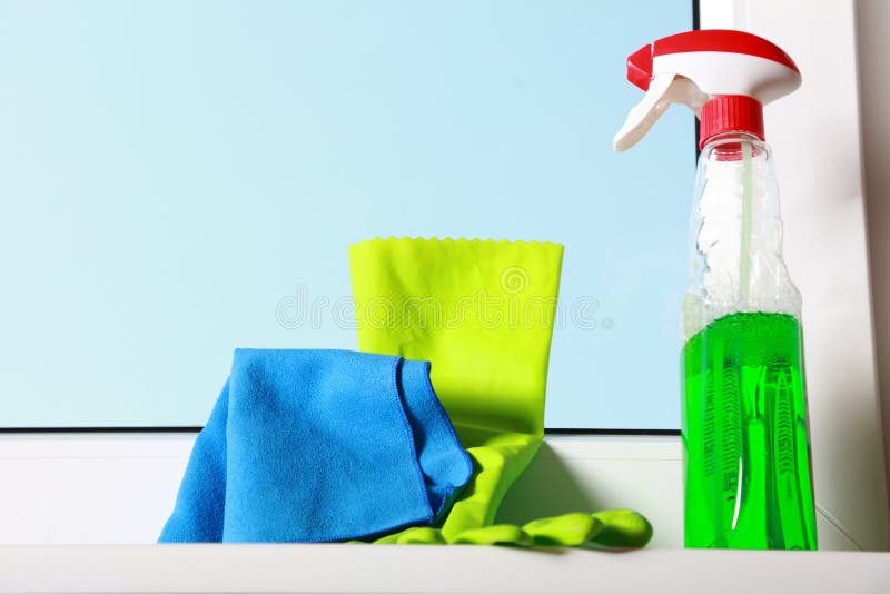 Tools for cleaning windows stock photo. Image of cleaner 34889226