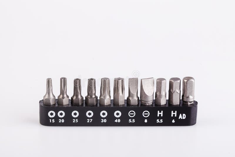 Tools collection - Set of heads for screwdriver