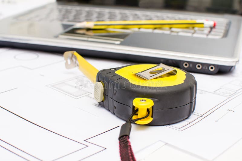 Tools for Construction Drawings Stock Photo Image of architect