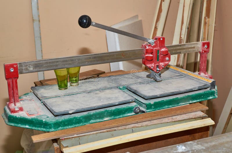 Ceramic tiles tool stock image. Image of cutting, tiles 158243471