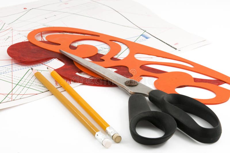 Tools designer clothes . stock photo. Image of fabric 7978346