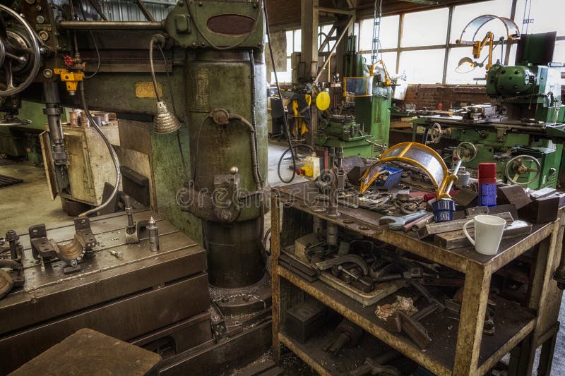 Tools and Equipment Industrial Factory Stock Image Image of iron