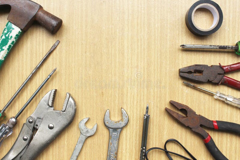 Tools and Equipment for Repair and Construction Stock Photo Image of