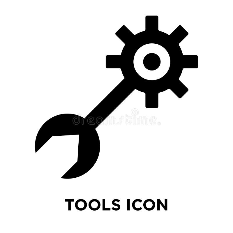 Tools Icon Vector Isolated on White Background, Logo Concept of Stock