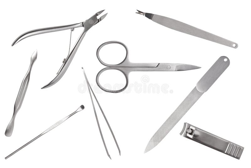 Tools of a manicure set stock image. Image of blade, close - 16744147