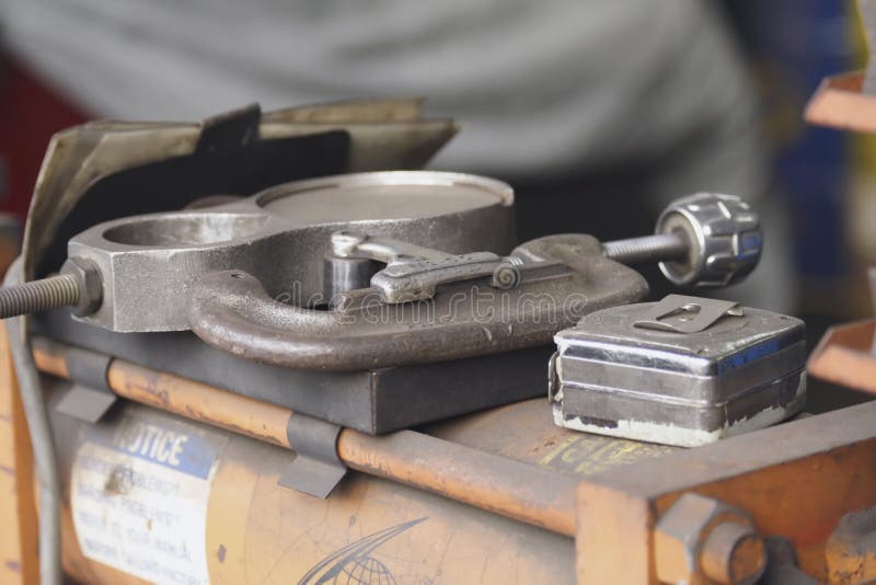 Tools in a Muffler Shop stock photo. Image of shop, cutter 1189098