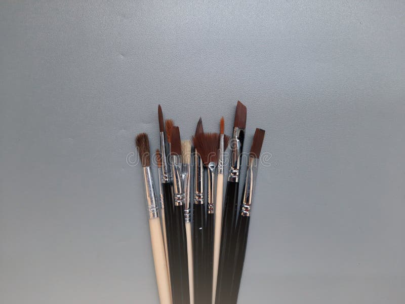 Tools of painting stock image. Image of brown, education 267043303