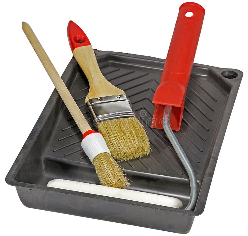 Tools for painting houses stock image. Image of paint 91676831