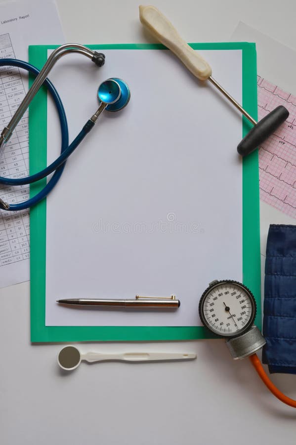 Initial Medical Examination Stock Image Image of records, medicine