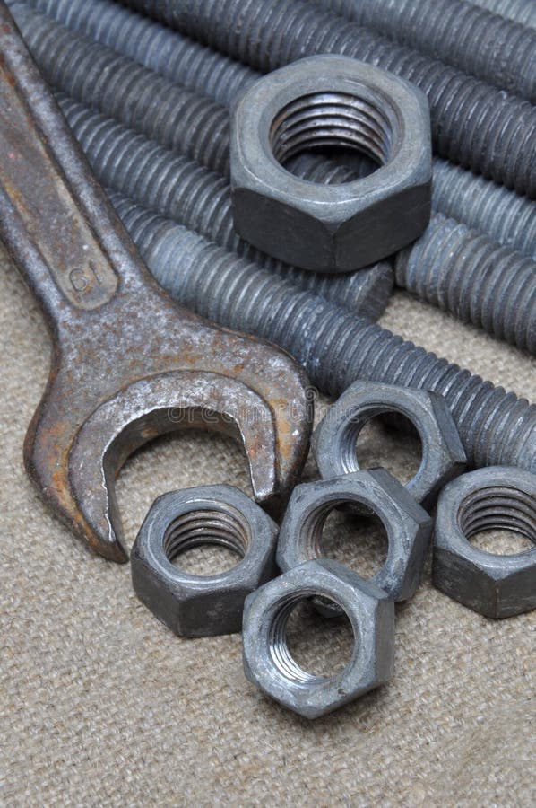 Tools screws and nuts stock image. Image of scale, plumber 49209559