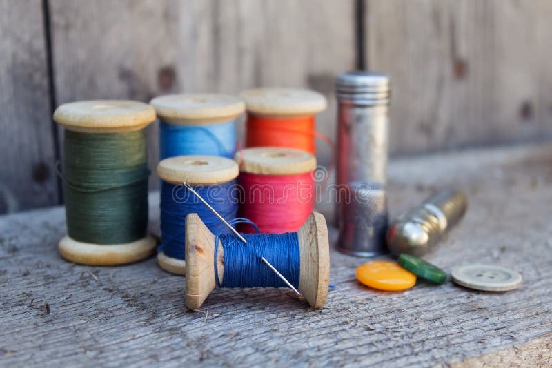Tools for Sewing and Handmade Stock Image Image of evening