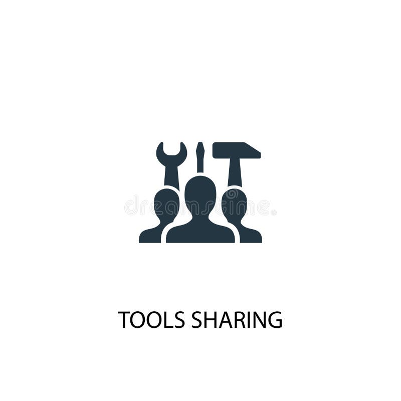 Tools Sharing Icon. Simple Element Stock Vector Illustration of