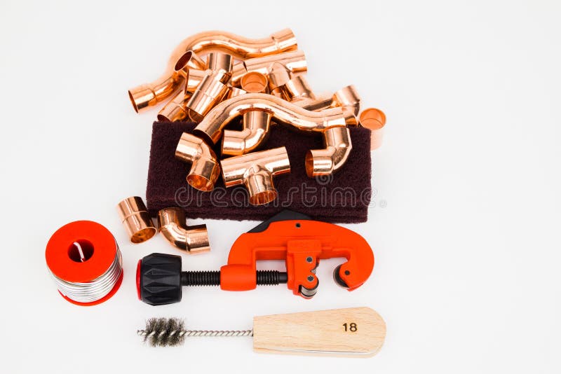 Tools To Copper Installation Stock Photo Image of hydraulics, cutting