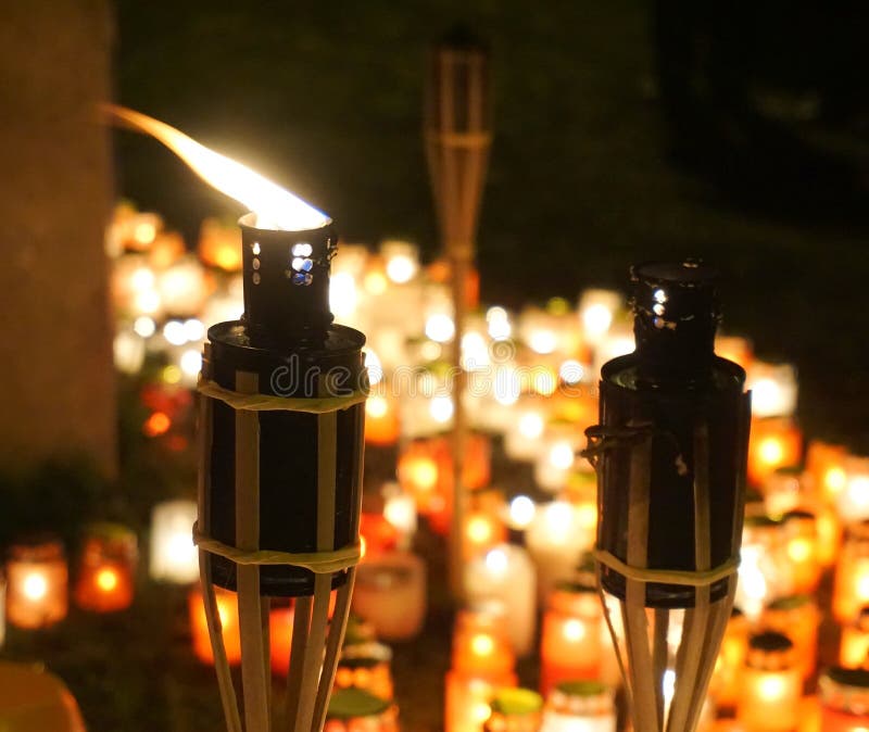 Fakkels stock foto