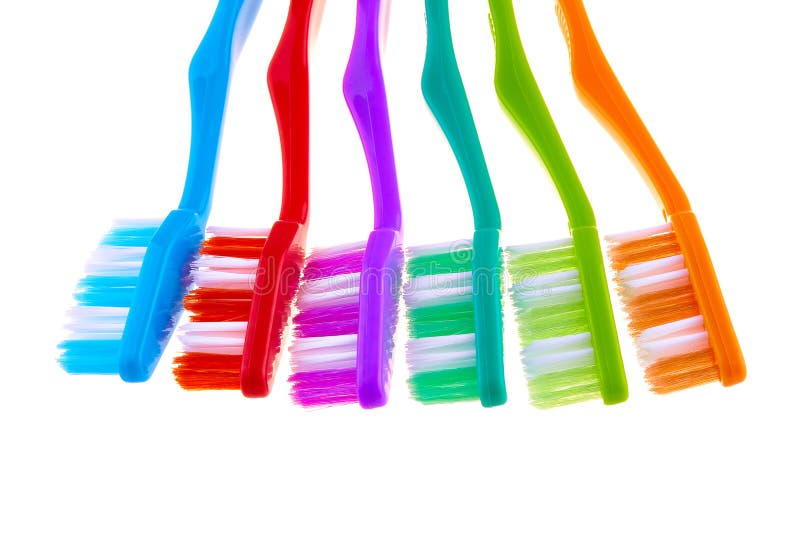 Tooth Brush Set Isolated on White Background Stock Image Image of object, medicine 69234421