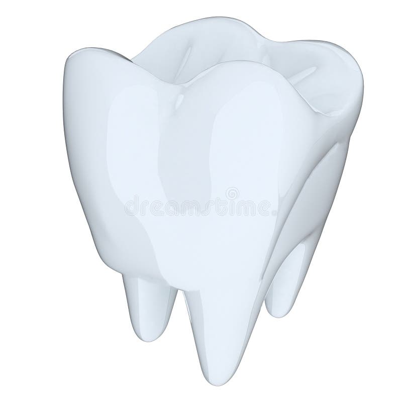 Tooth. 3d illustration royalty free illustration