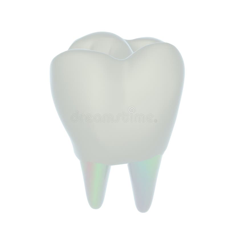 Tooth. 3d illustration royalty free illustration