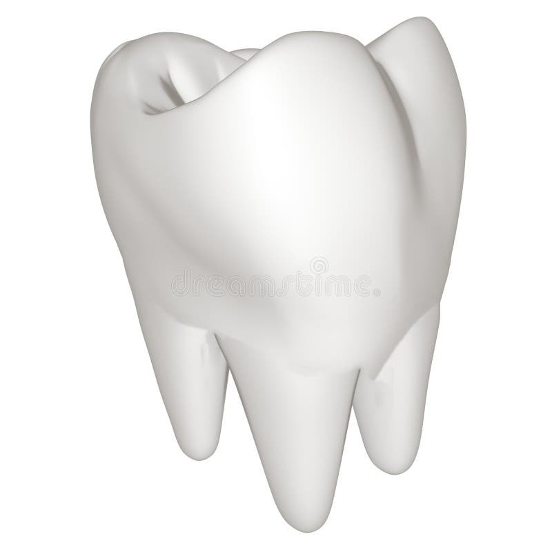 Tooth. 3d illustration stock illustration