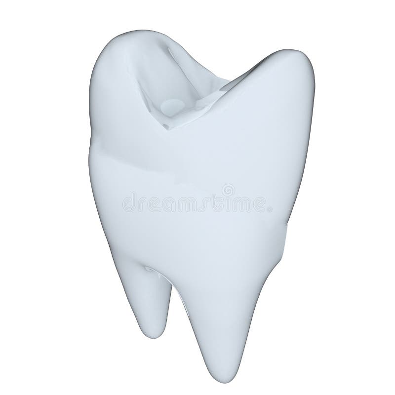 Tooth. 3d illustration royalty free illustration
