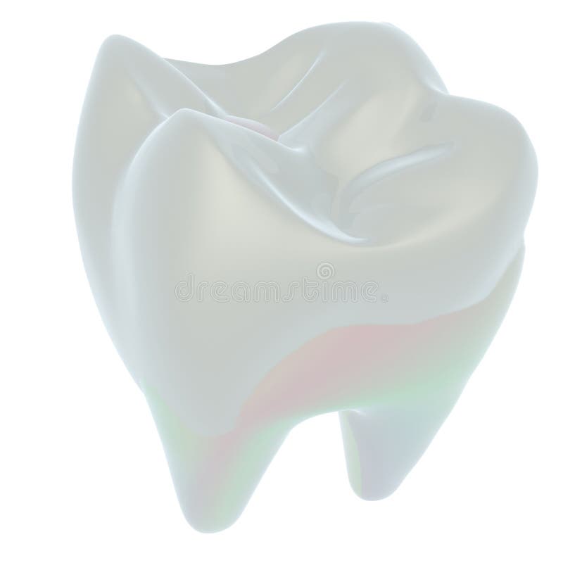 Tooth. 3d illustration royalty free illustration