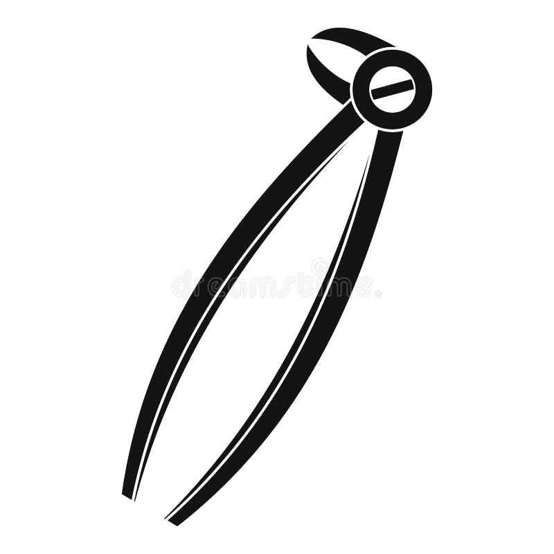 Tooth Dentist Forceps Icon Set Color Hexahedron Stock Vector