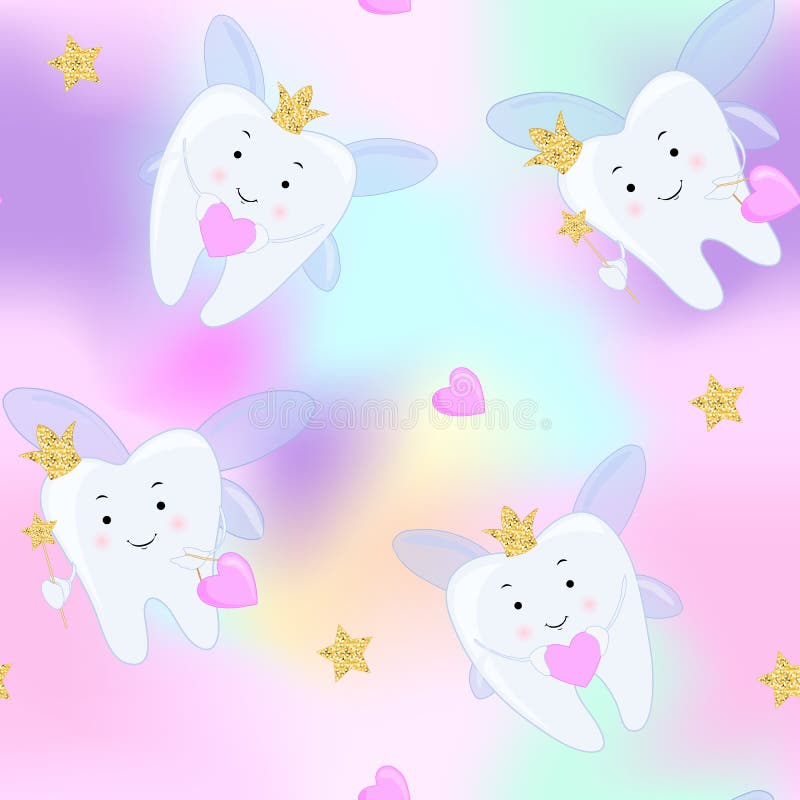 Tooth fairy. stock illustration. Illustration of dental - 158860844