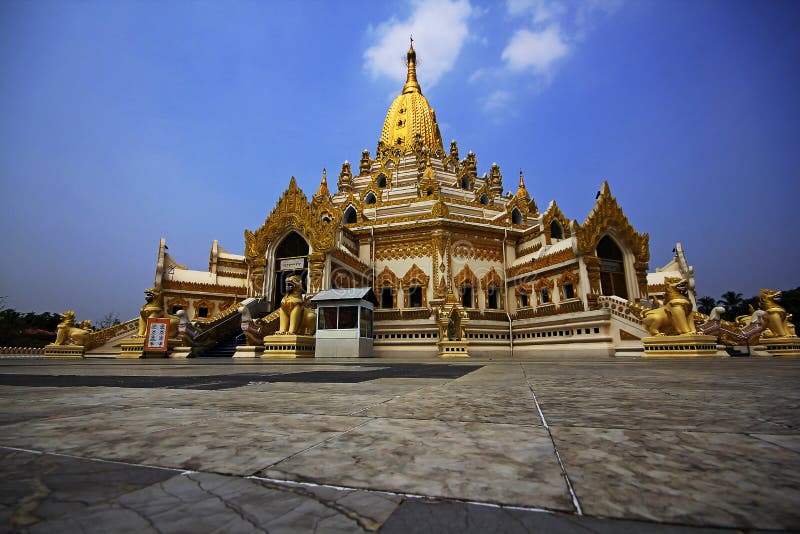 Tooth Relic Pagoda, Yangon .This Pagoda is newly made after 2nd world war.