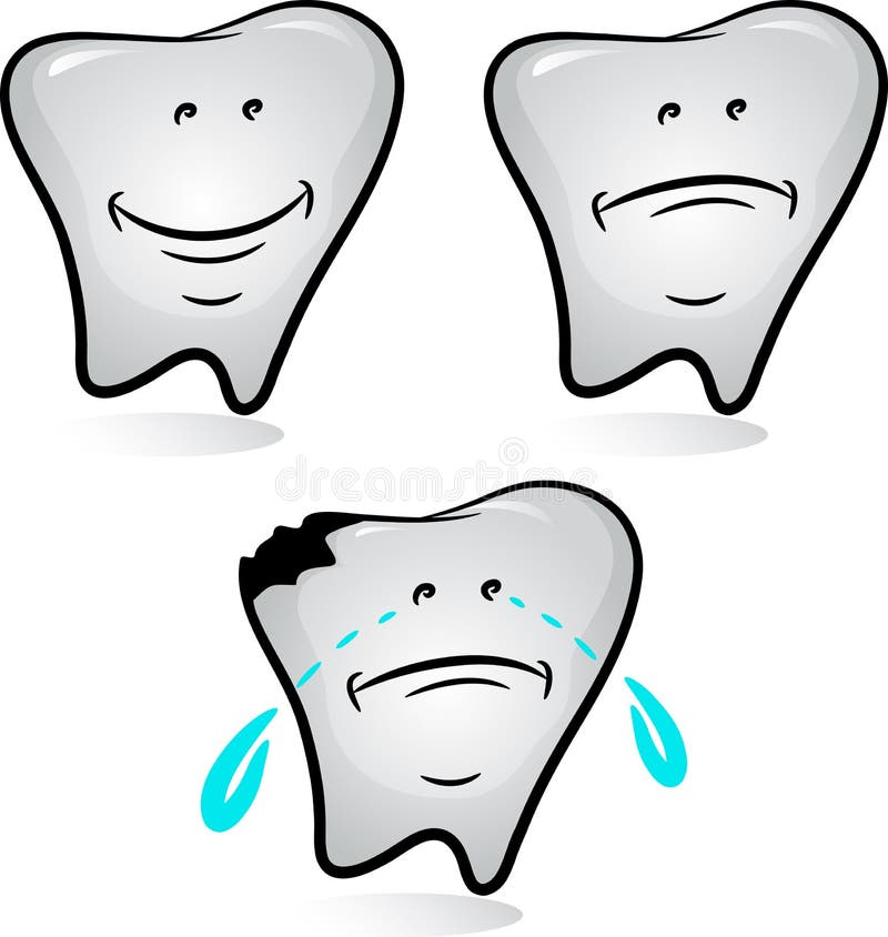 Tooth set royalty free illustration