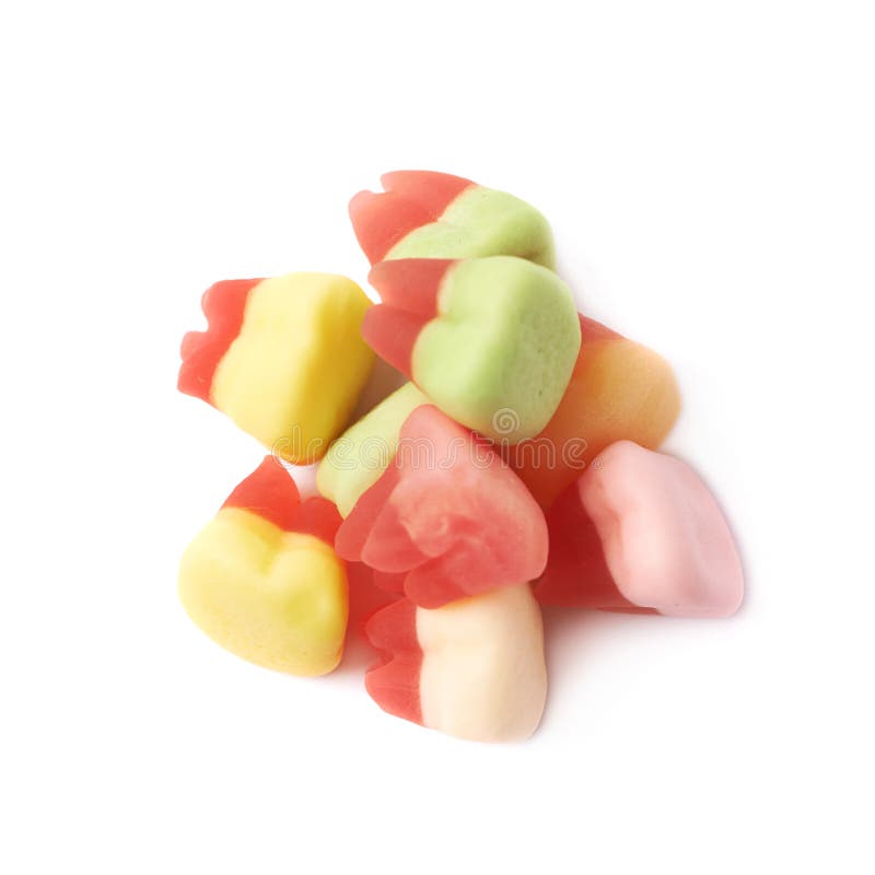 Tooth Shaped Candy Isolated Stock Photo Image of liqorice, macro