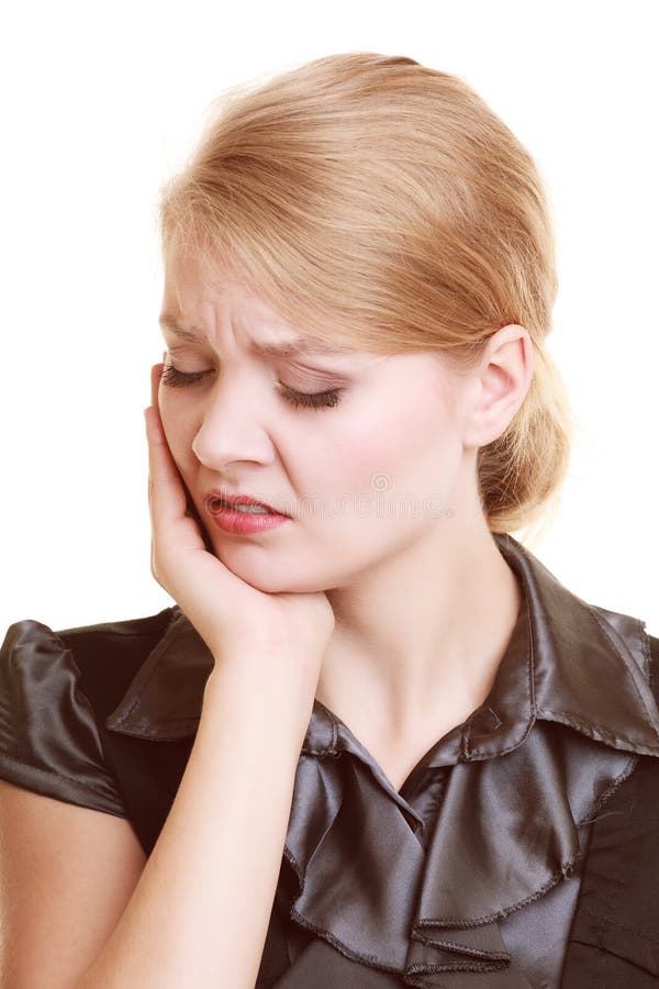 toothache Junge Frau, die unter den Zahnschmerz lokalisiert leidet lizenzfreies stockbild toothache Junge Frau, die unter den Zahnschmerz lokalisiert leidet lizenzfreies stockbild