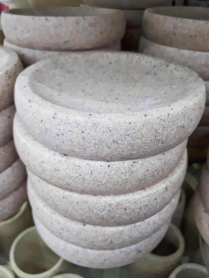 Toothbrush Holders, White Marble, Vertical Photo. Stock Image Image